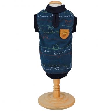 Navy Blue Shark Vest